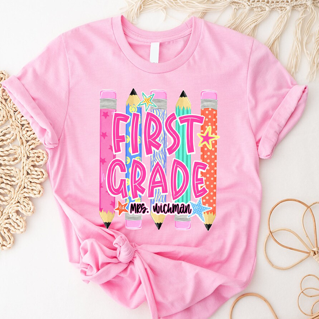 Custom Grade Level Teacher, Teacher Team, Pre-K To Fifth Grade Back To School Shirt