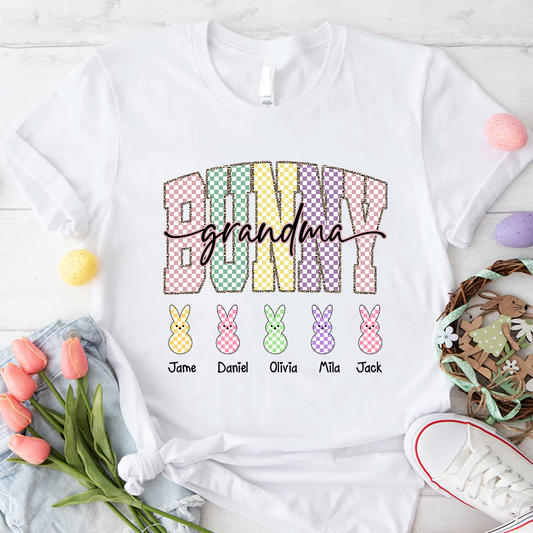 Gigi Bunny Personazed Gigi And Grandkids Easter Day Gift T-shirt