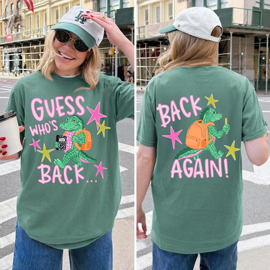 Guess Who's Back Teacher Shirt, Funny Back To School Teacher, First Day Of School Teache Shirt