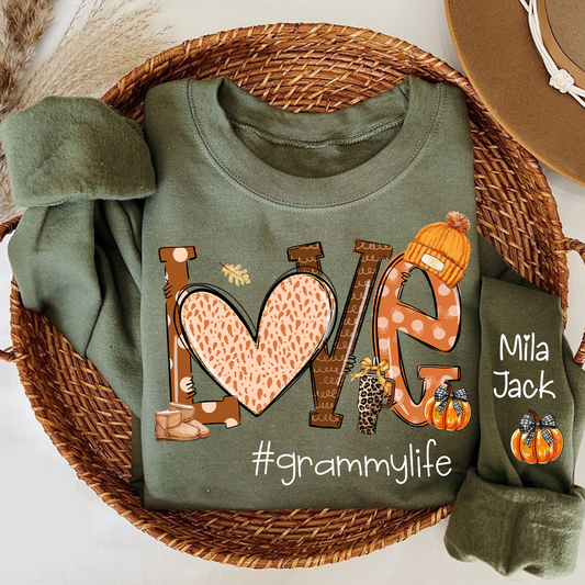 Love Mimi Life with Grandkids Autumn Season