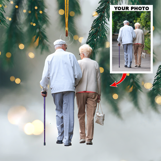 Personalized Couple Photo Christmas Ornament 2025, Custom Acrylic Decoration, Unique Holiday Gift For Couples And Loved Ones