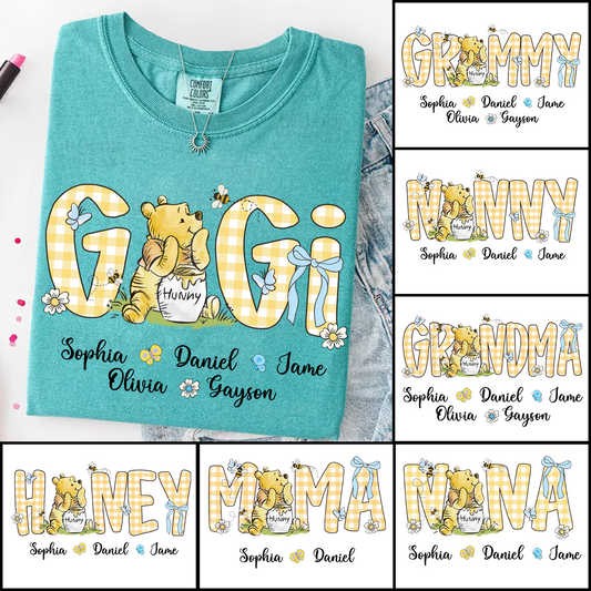 Personalized New Grandma, Grandma Bear, Promoted to Gigi Comfort Colors® T-shirt