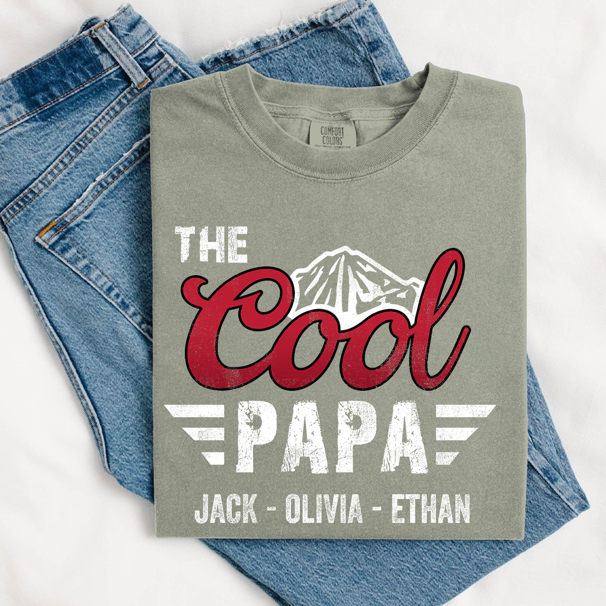 Comfort Colors® The Cool Papa T-Shirt, Fathers Day Gift for Papa Shirt