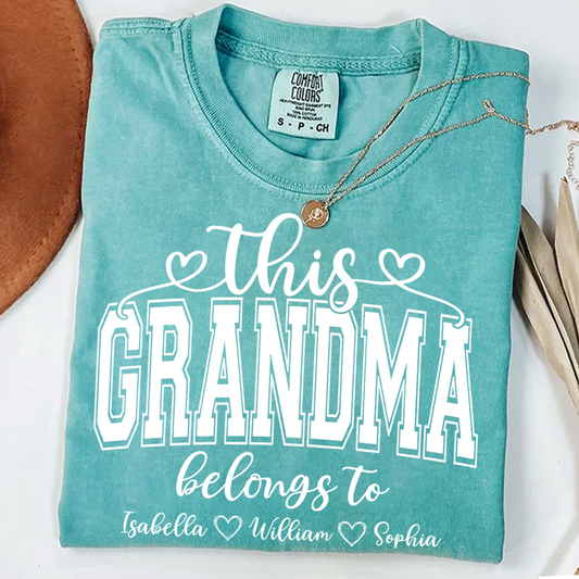 Comfort Colors® This Grandma Belongs To And Grandkids T-Shirt