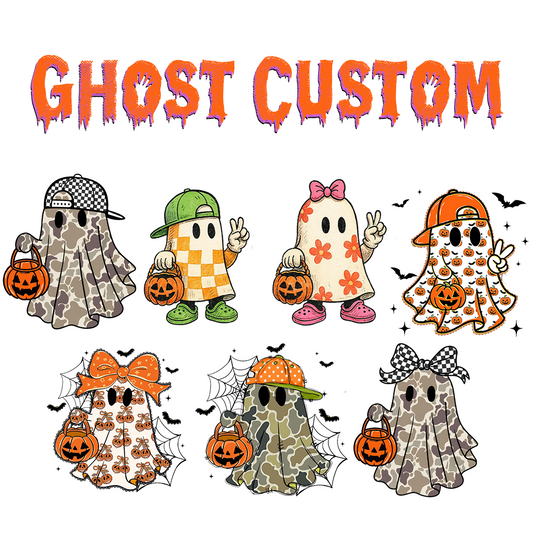 Comfort Colors® Custom Halloween Grandma Shirt, Grandma Boo Crew Ghost Boy Girl Shirt, Grandma's Bootiful Crew Shirt