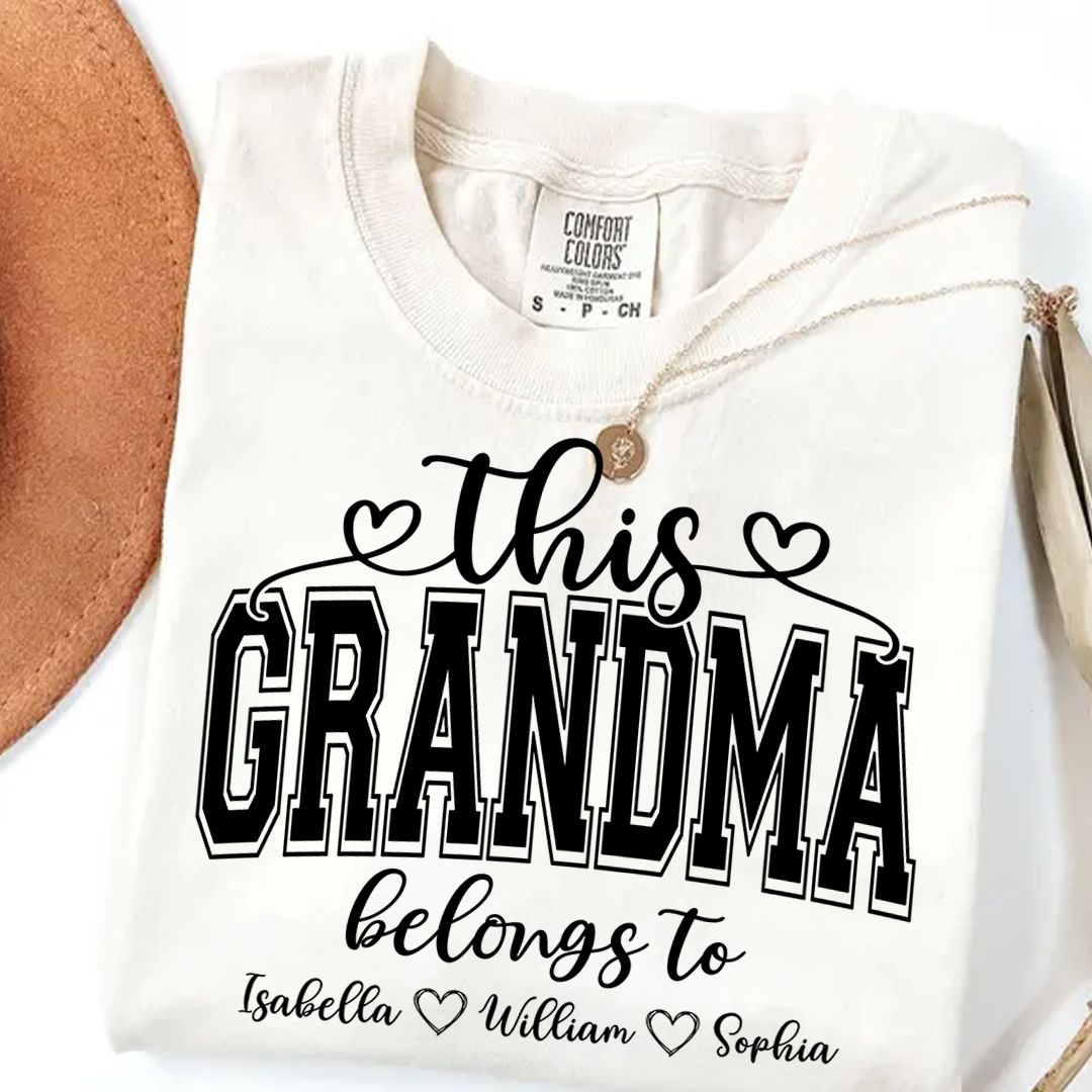 Comfort Colors® This Grandma Belongs To And Grandkids T-Shirt