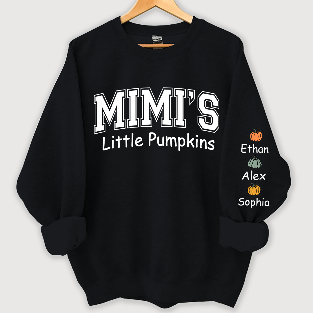 Mimi's little pumpkins And Grandkids Sweatshirt