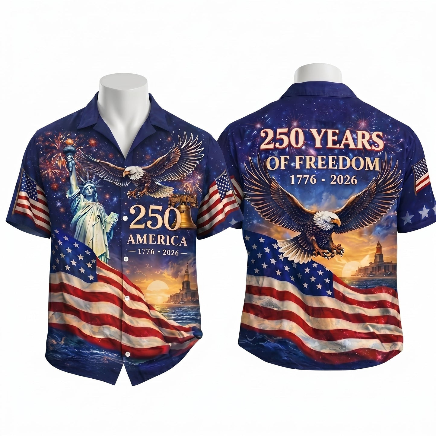 The America 250th Anniversary Limited Edition Hawaiian Shirt