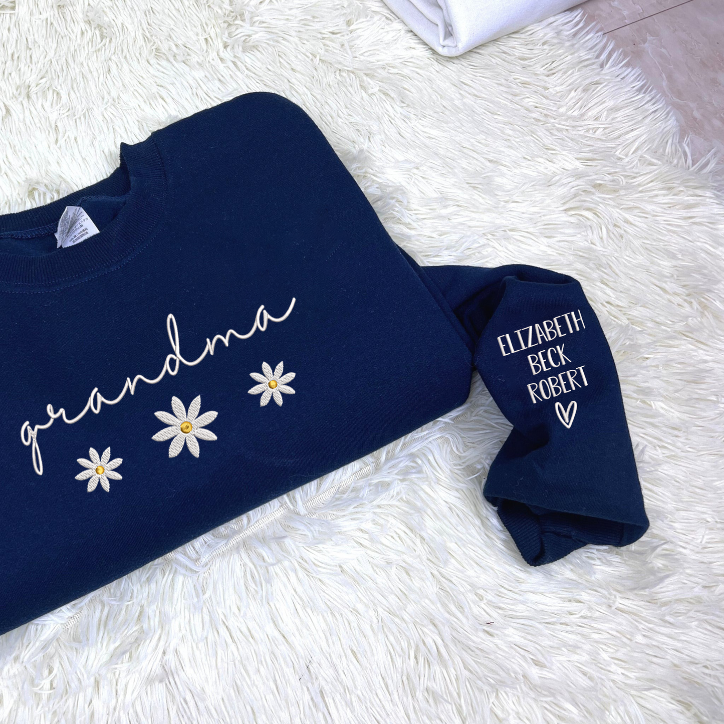 Custom Nana Daisy And Grandkids Sweatshirt