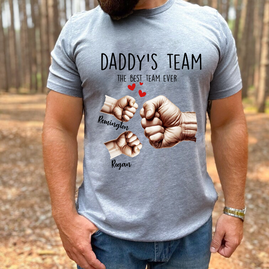 Personalized Family, Papa and Grandkids Hand Father's Day CTH01