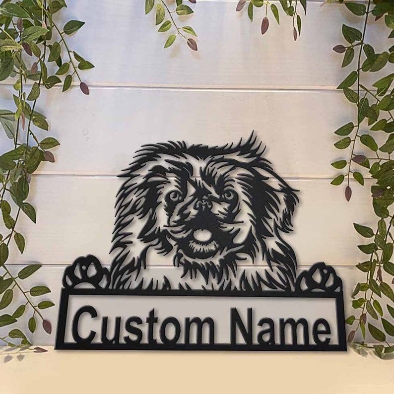 Personalized Pekingese Dog Metal Sign Art, Custom Pekingese Dog Metal Sign, Dog Gift, Birthday Gift, Animal Funny