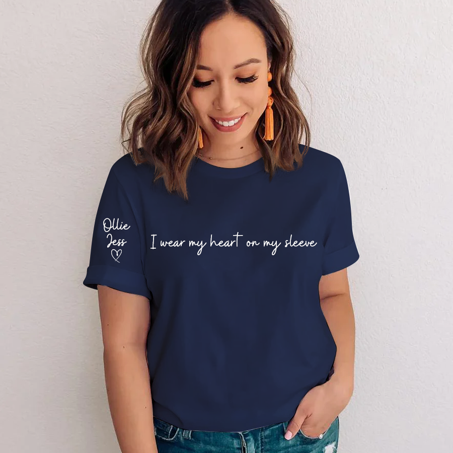 I Wear My Heart on My Sleeve and kids T-Shirt
