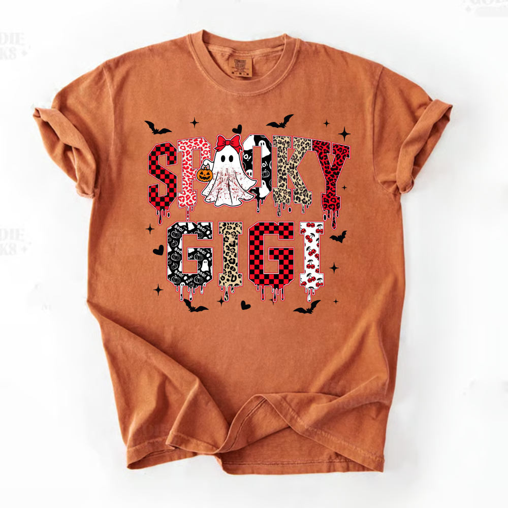 Custom Spooky Gigi Grandma Mama Mimi Halloween T-shirt