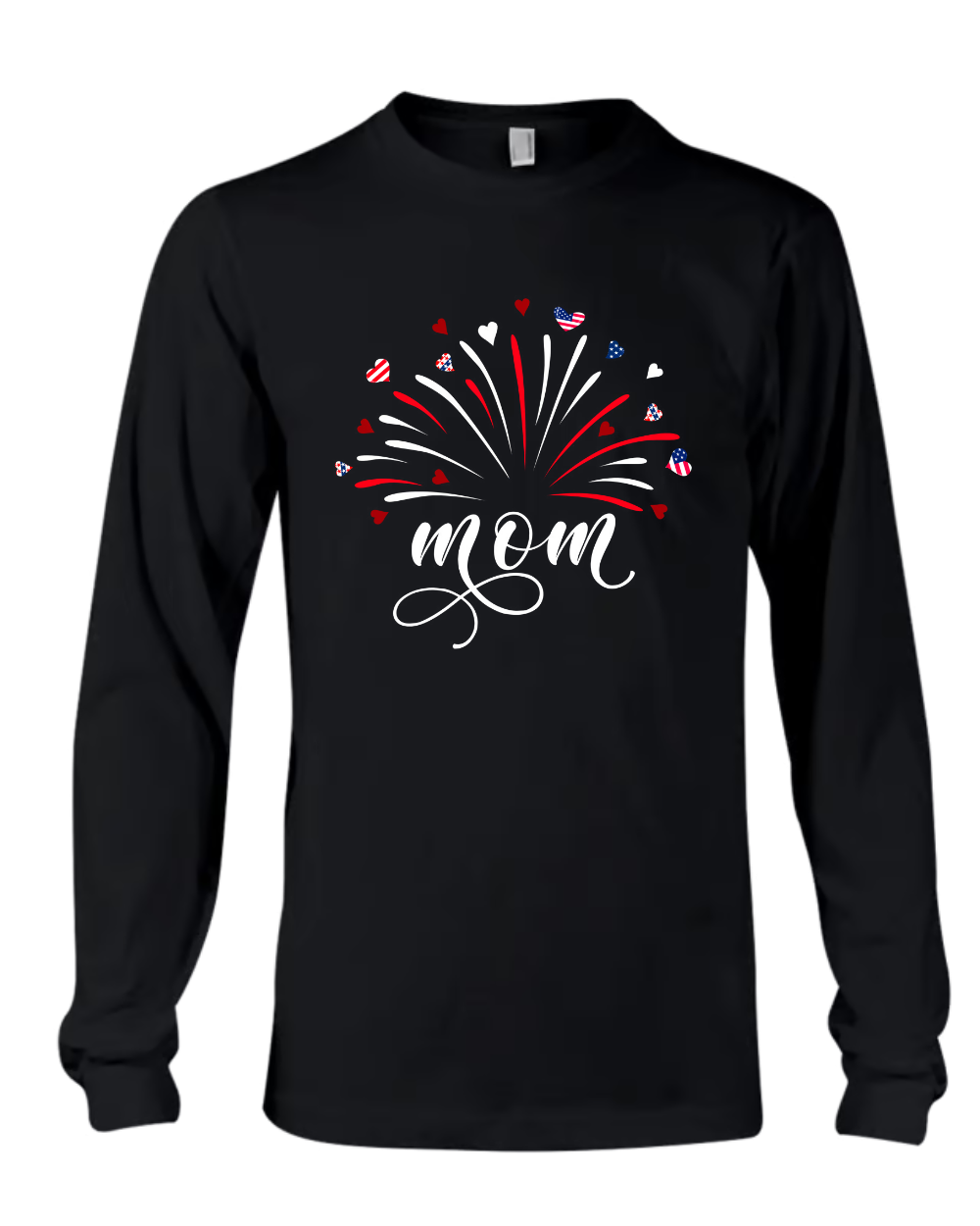 Firework America Flag Mom Mama Mommy And Kids