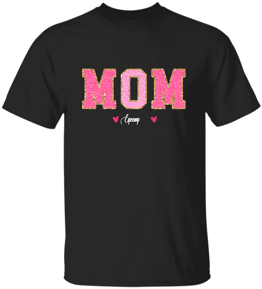Personalized mimi with grandkids valentine day pink glitter T-Shirt T-Shirt