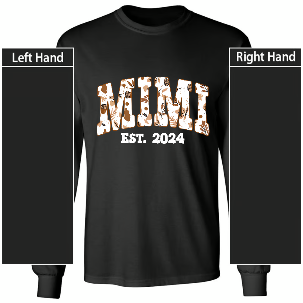Fall Leaves Mimi Custom Grandma And Grandkids