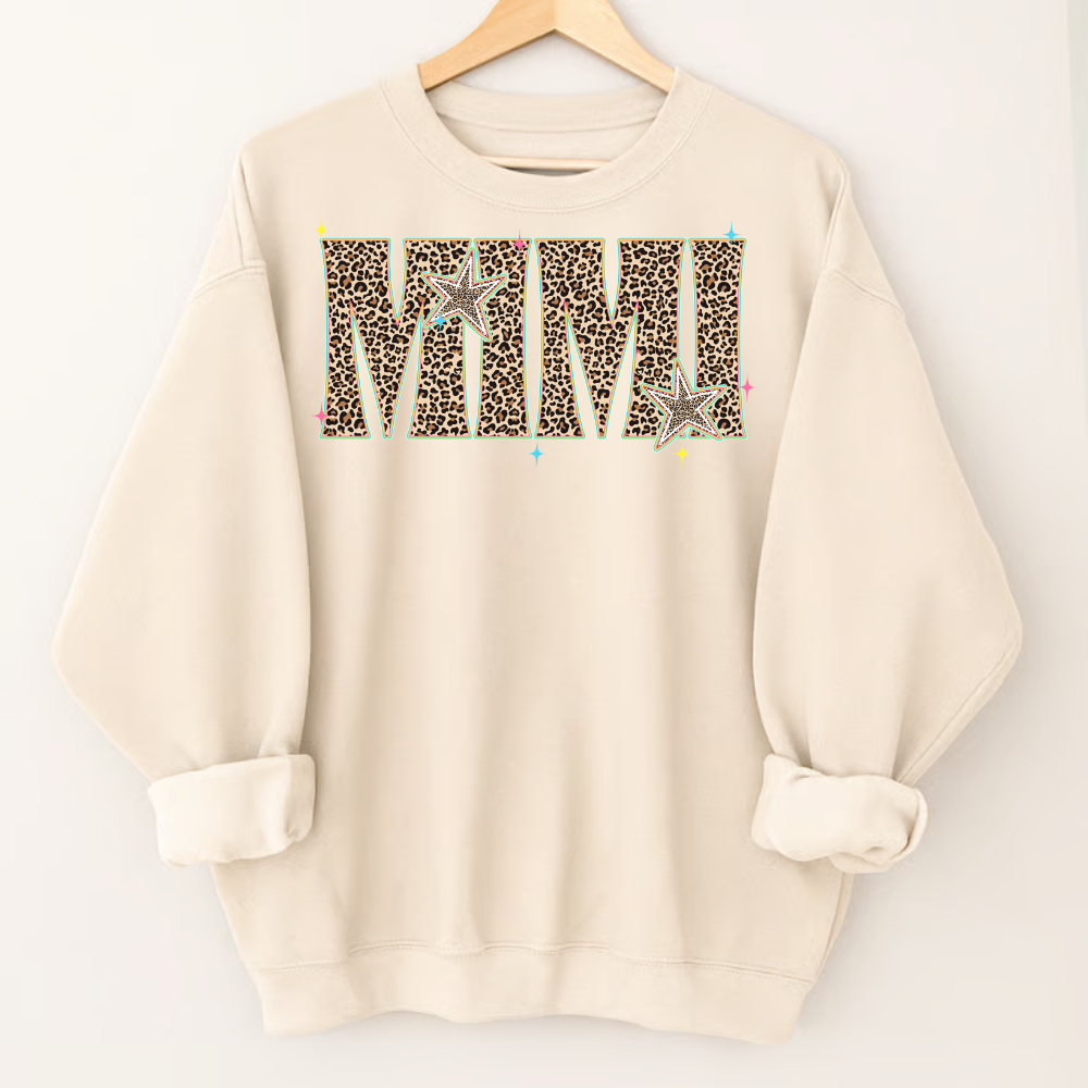 Comfort Colors® T-shirt Leopard Salty Mimi, Trendy Summer Mimi and Grandkids