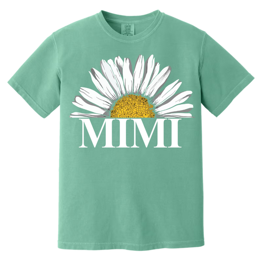Personalized Mimi And Grandkids Daisy , Mother's Day Gift Grandma Comfort Colors T-Shirt
