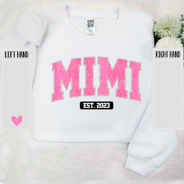 Mimi Pink Glitter Sweatshirt Sweatshirt