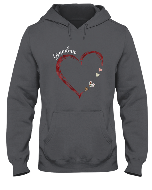 Grandma and Grandkids Hearts Personalized