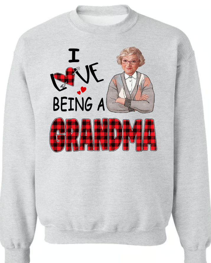 I Love Being A Grandma Mimi Nana Custom Photo CTH01