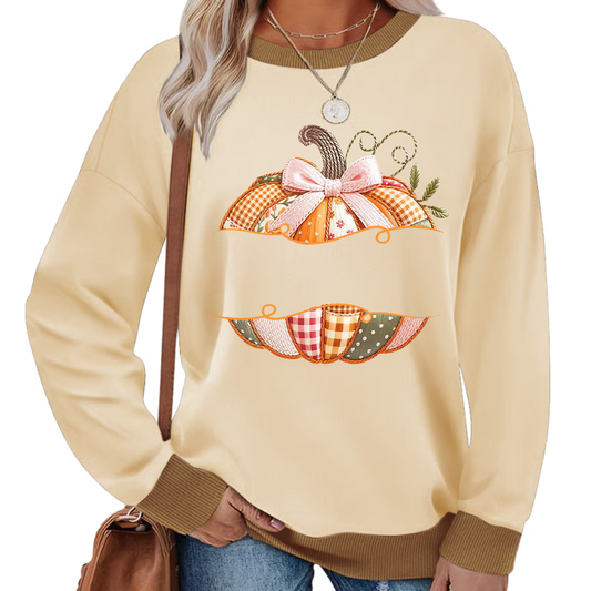 Gigi Pumpkin with Grandkids Names – Fall Gift for Grandma Sweatshirt