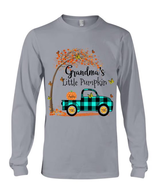 Grandma's Little Pumpkins and Grandkids Names Personalized