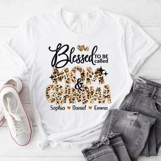 Leopard Blessed To Be Called Mom and Nana Mimi Grandma and Grandkids
