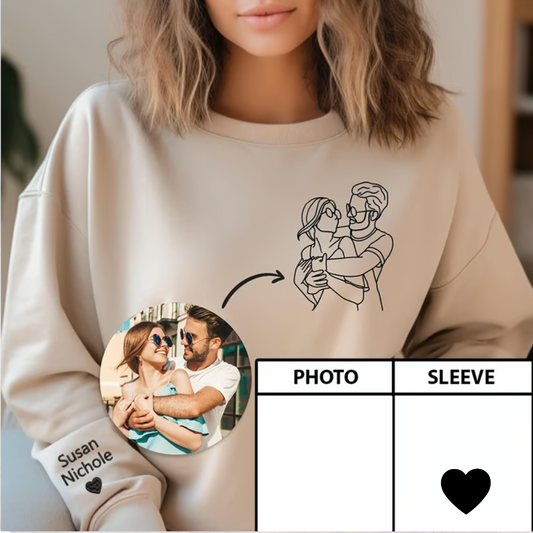 Custom Embroidered Portrait From Photo Couple Gifts