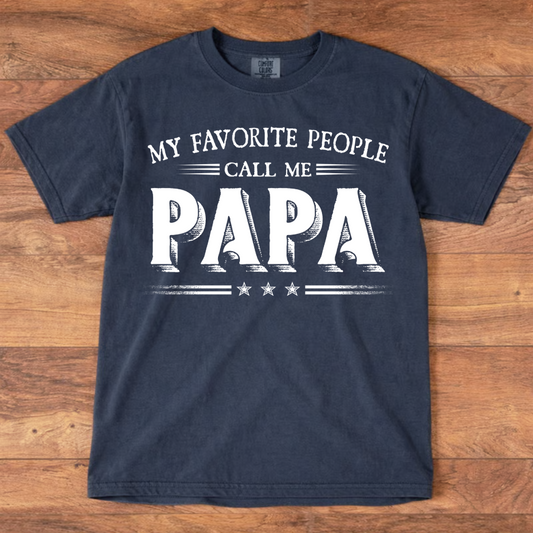 Personalized Papa Grandpa Dad, Fathers Day Birthday Gift Shirt