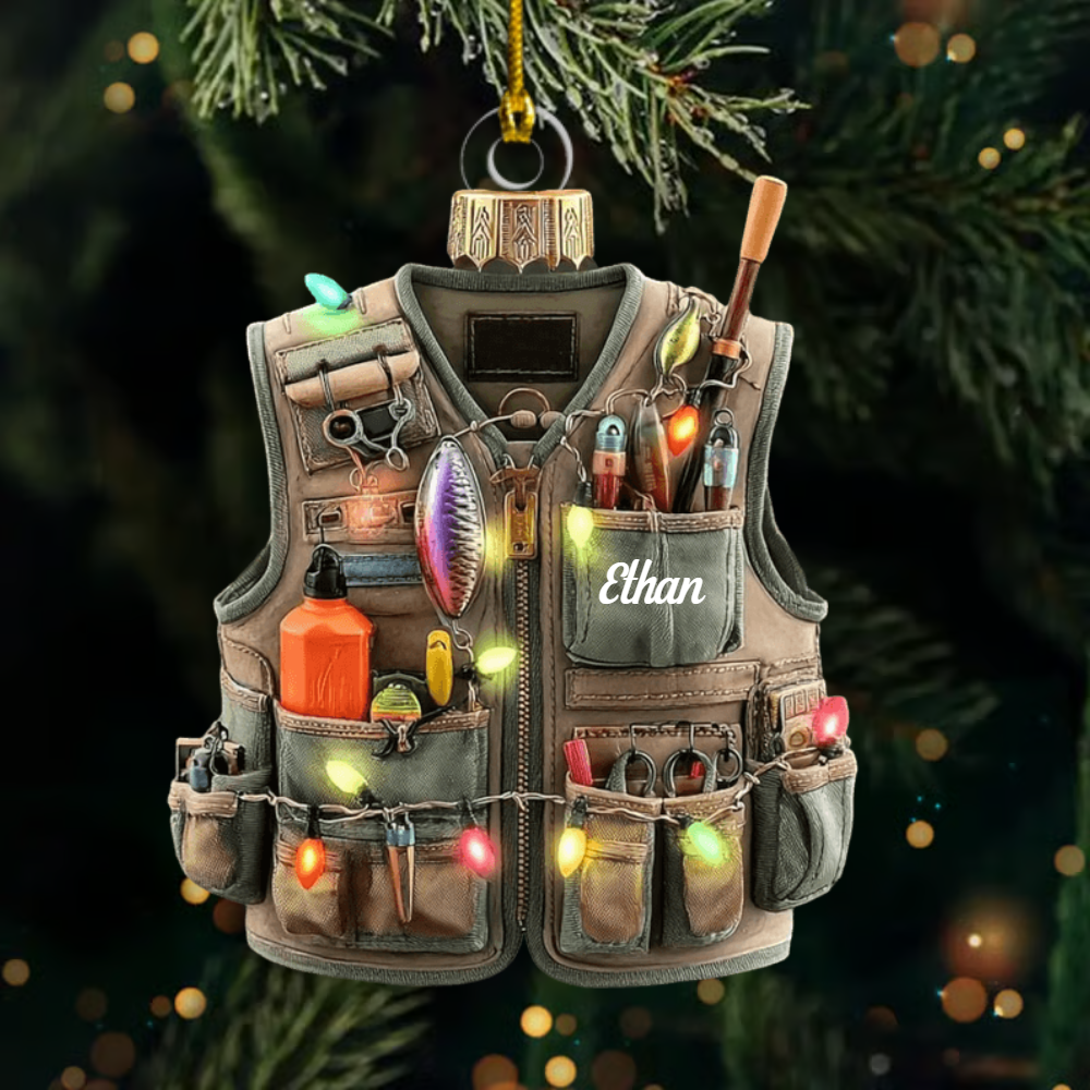 Personalized Firefighter Gear Locker Ornament – Custom Name & Unit Christmas Decoration, Meaningful Holiday Gift for Firefighters Copy Ornament