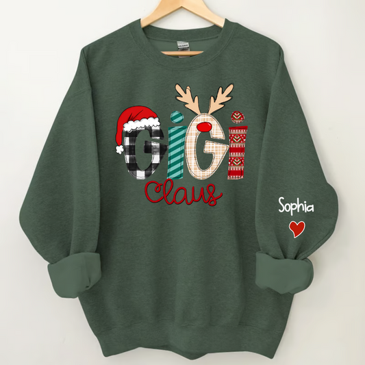 Mom Claus Sweatshirt, 2023 Christmas Nana Sweatshirt Sweatshirt