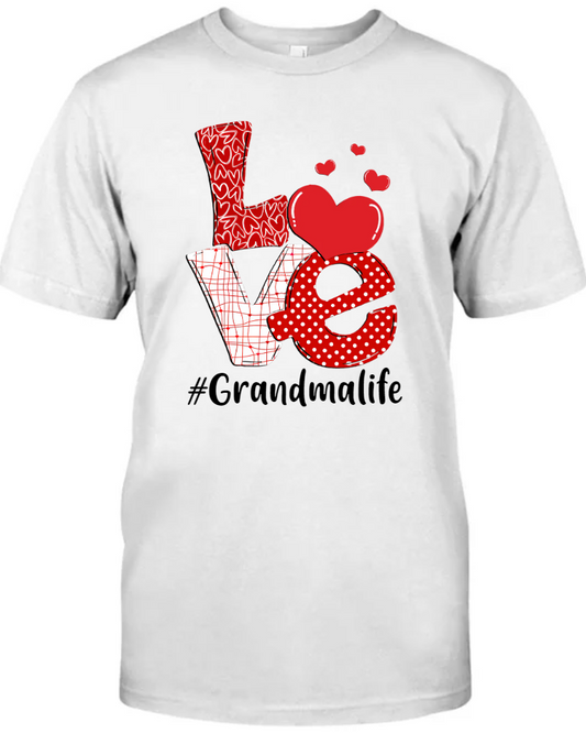 Personalized love grandma life with grandkids valentine