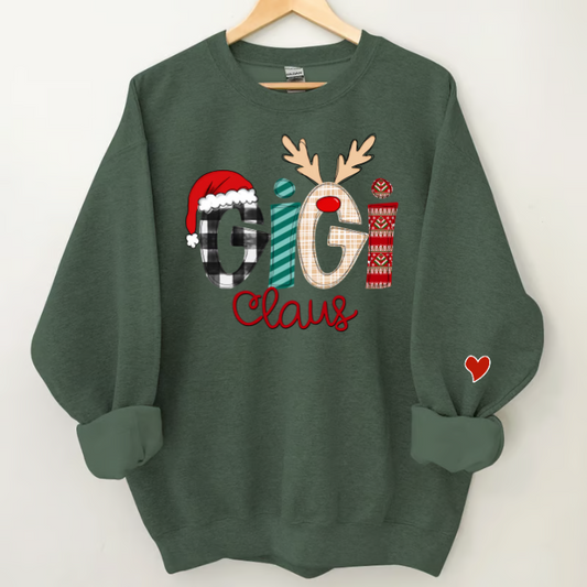 Christmas Gigi Claus Sweatshirt , 2023 Christmas Sweatshirt Sweatshirt
