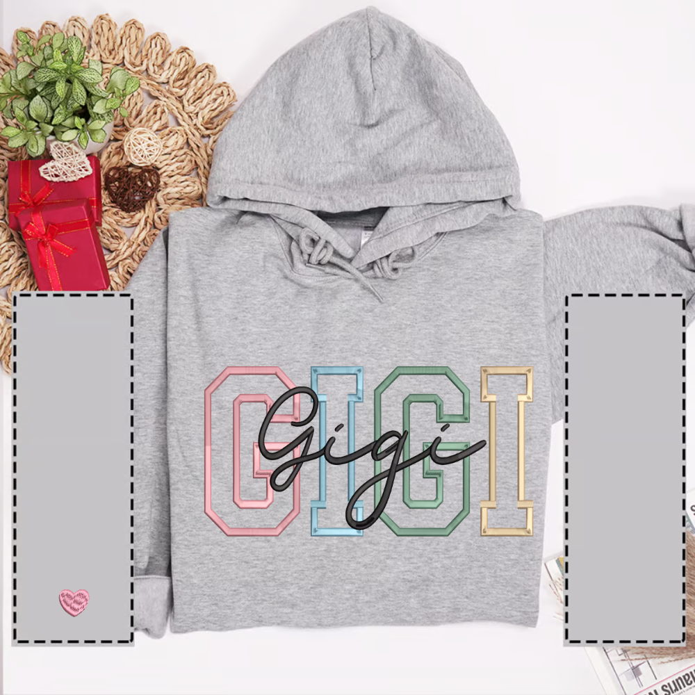 Gigi Embroidered And Grandkids Sweatshirt