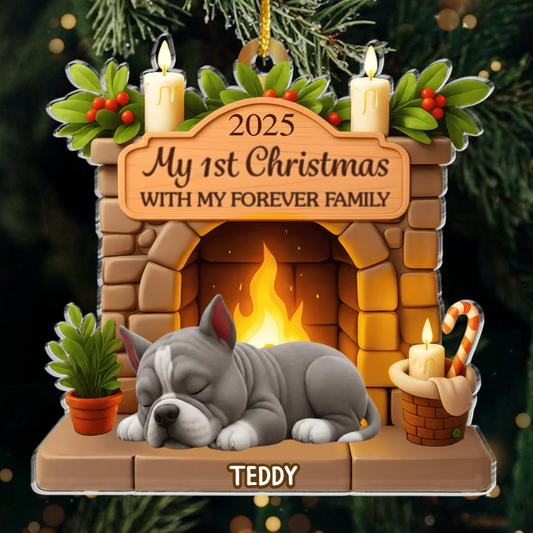 Custom American Bully Acrylic Ornament, Custom Pet Design, Unique Christmas Gift for Dog Moms, Dads & Animal Lovers Ornament