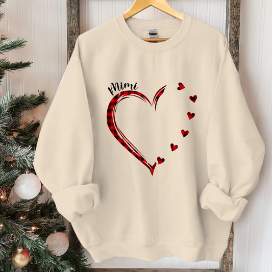 Mimi and Grandkids Hearts, Gift For Mimi christmas Sweatshirt