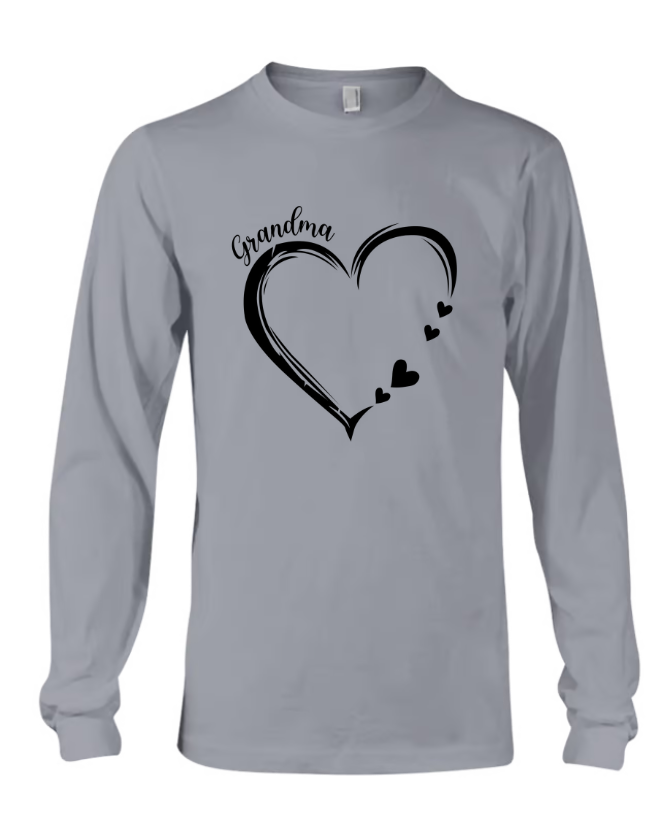 Personalized Grandma Heart Sweatshirt, Custom Grandma Heart With Grandkids Names Sweatshirt, Custom Mother's Day Shirt