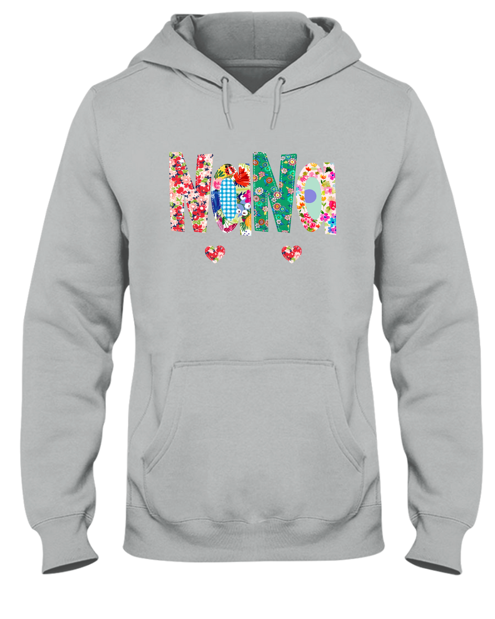 Custom Nana Floral Color And Grandkids Hoodie