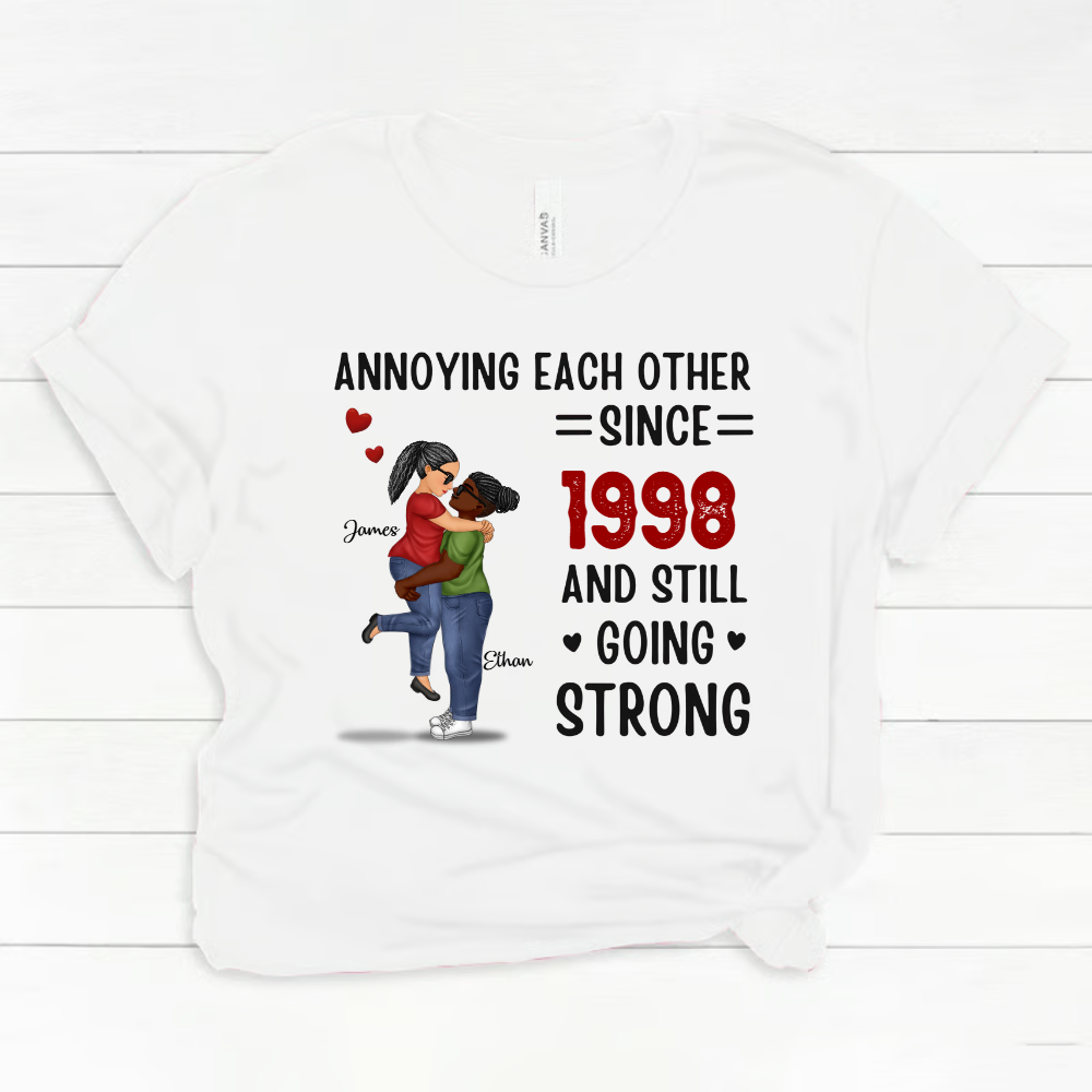 Custom Unisex T-shirt, Comfort Color T-shirt, Classic Canvas- Personalized Anniversary Wedding Gifts For Husband And Wife
