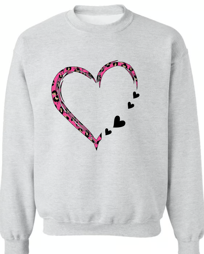 Grandma And Grandkids Heart Leopard CTH01