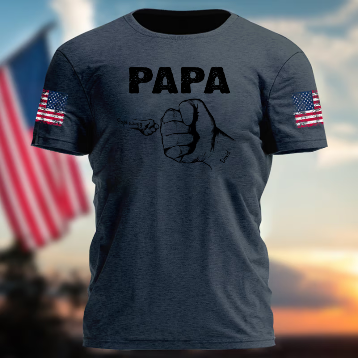 Family Best Gifts For Father's Day, Birthday Gift For Papa Grandpa T-Shirt