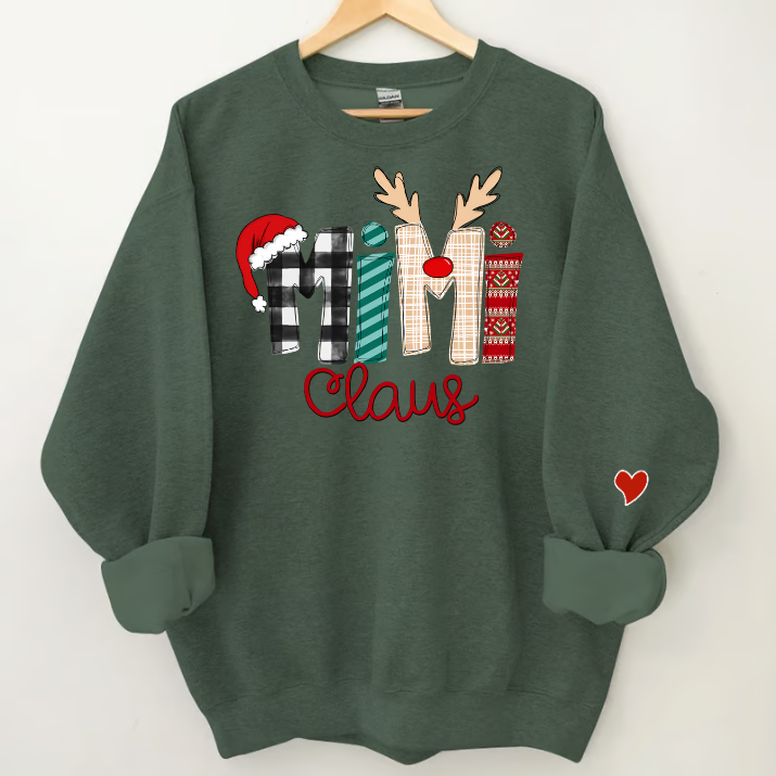 Christmas Mimi Claus Sweatshirt , 2023 Christmas Sweatshirt Sweatshirt