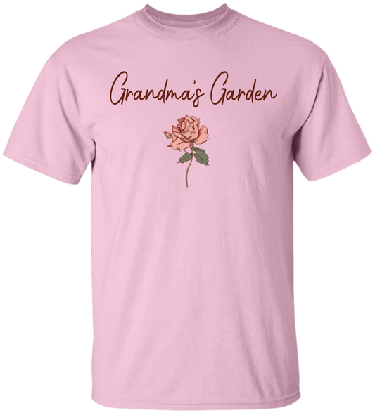 Floral Family Shirt – Custom Grandkids' Names & Birth Flowers