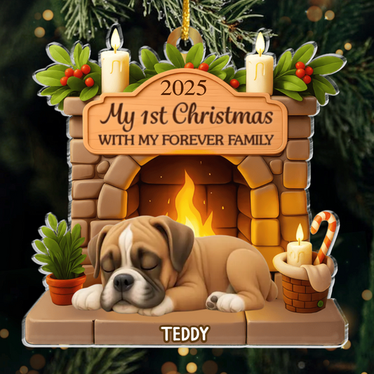 Custom Boxer Acrylic Ornament, Custom Pet Design, Unique Christmas Gift for Dog Moms, Dads & Animal Lovers Ornament