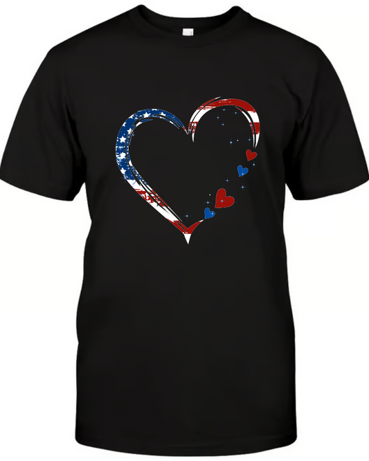 POD Nana and Grandkids Flag American Hearts