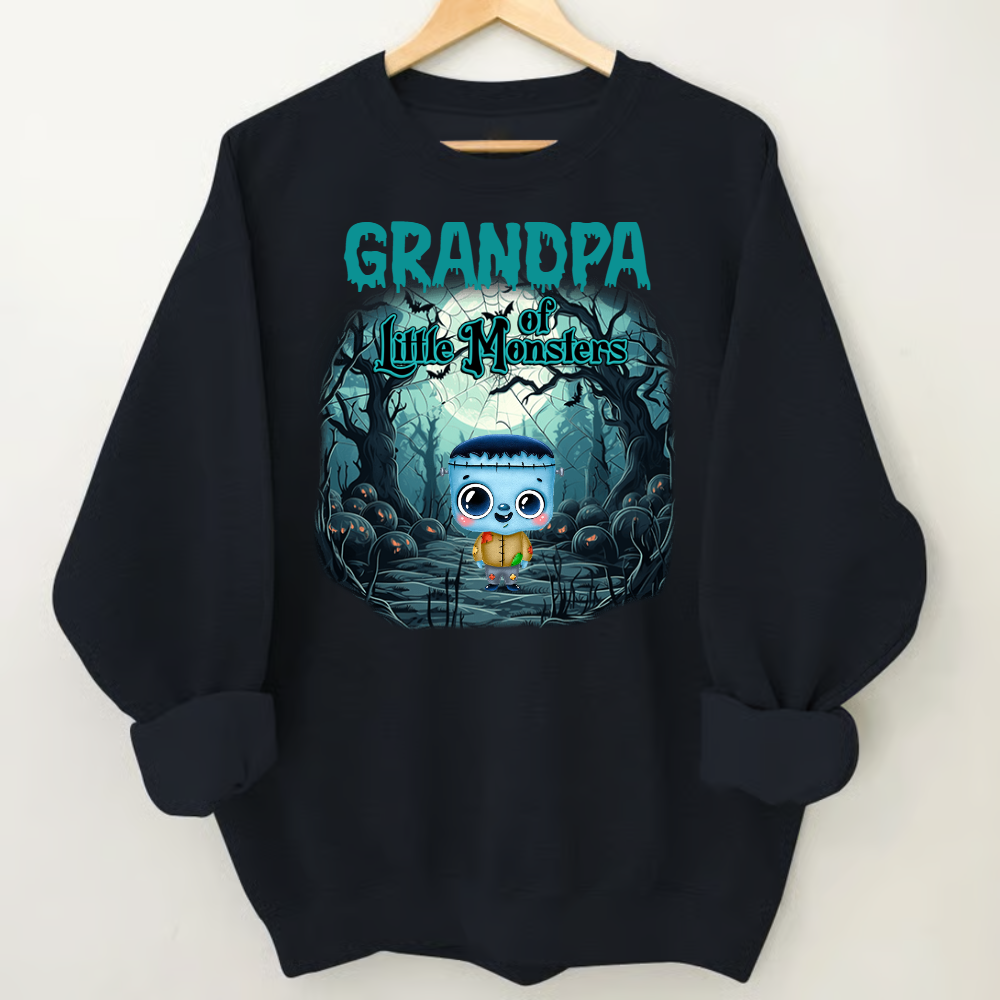 Customized Little of Monsters Grandpa Halloween T- Shirt