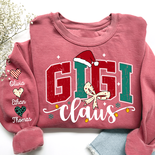 Gigi claus And Grandkids Merry Christmas Sweatshirt