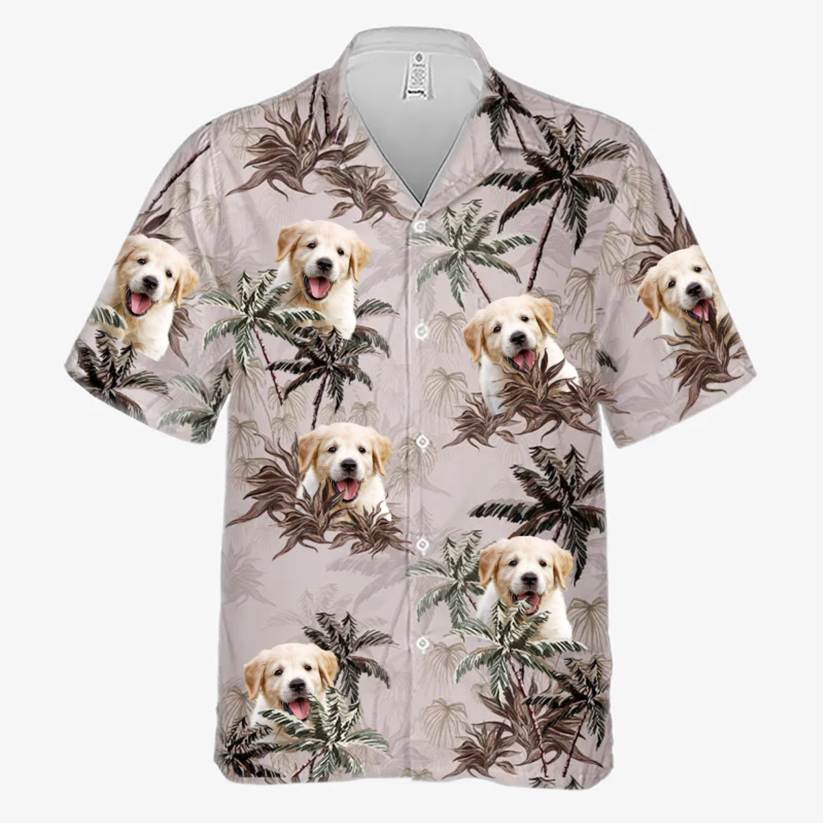 Custom Hawaiian Shirt With Face Baby, Dog & Cat Personalized Custom Unisex Tropical Hawaiian Aloha Shirt, Pet Lovers