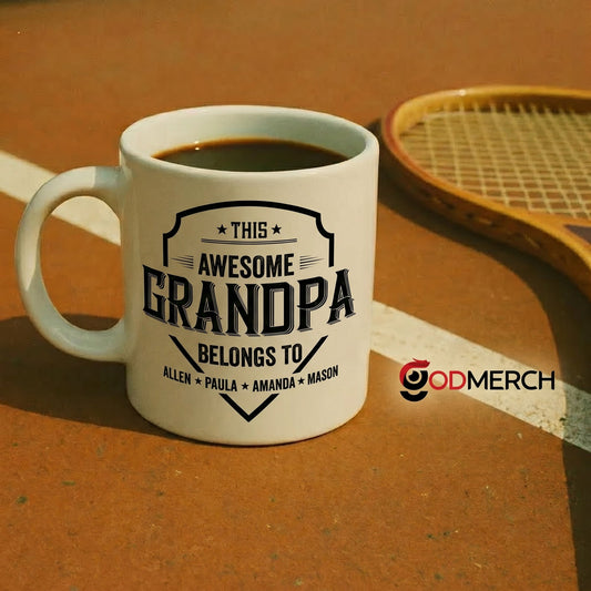 Grandpa Awesome With Grandkids VT22120051 Mug